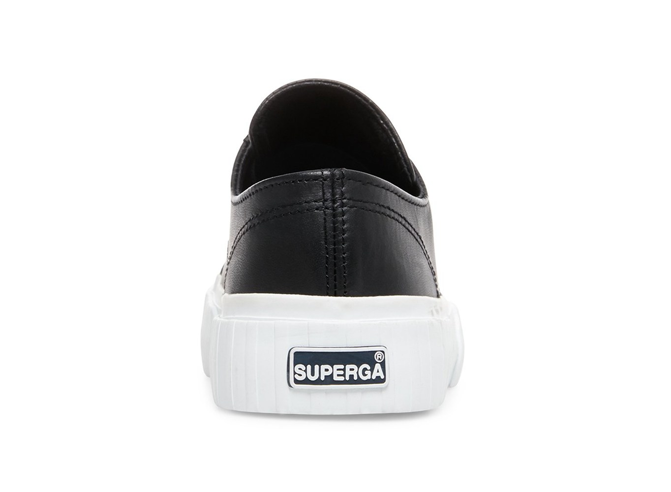 Zapatillas Superga Mujer Negras - 2630 Cownappau Cuero - 671590HOW